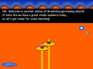 Breakthrough Gaming Match Screenshot - A Christian Themed Card / Casual Computer Game