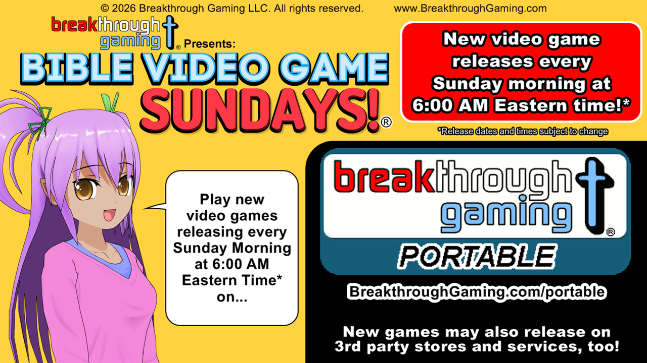 Bible Video Game Sundays banner